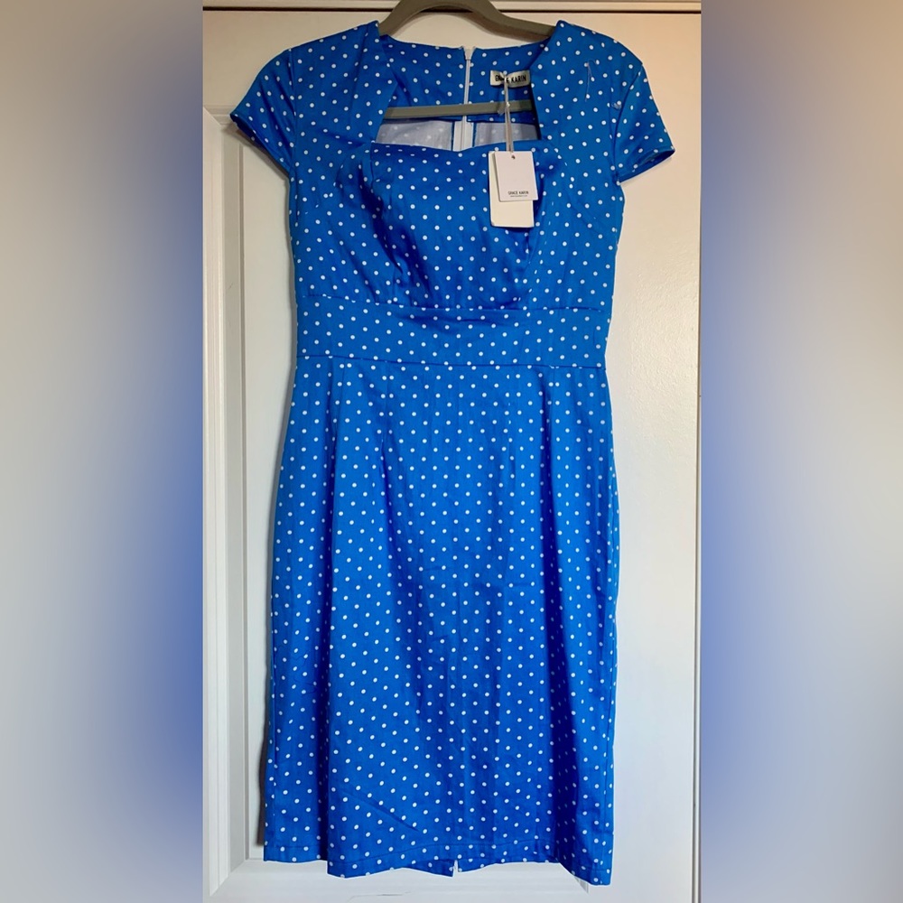NWT SWEET SUMMER GRACE KARIN DRESS. SWEETHEART NECKLINE,CAP SLEEVES, VENTED HEM